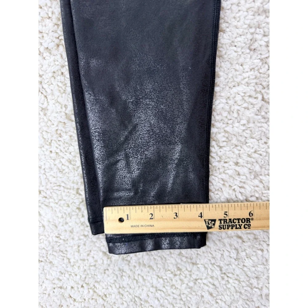 OFFLINE by Aerie Leggings Womens Medium Black Excellent‎ Cracked Foil High Waist